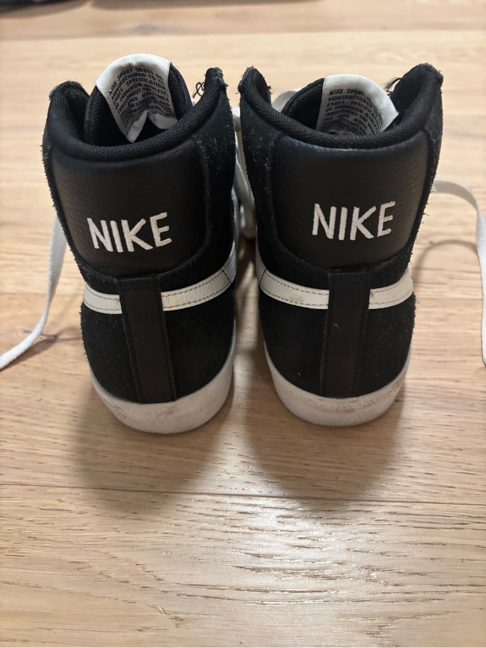 Nike Black and White High-Top Sneakers